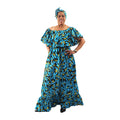 African Print Ruffled Smock - Style A