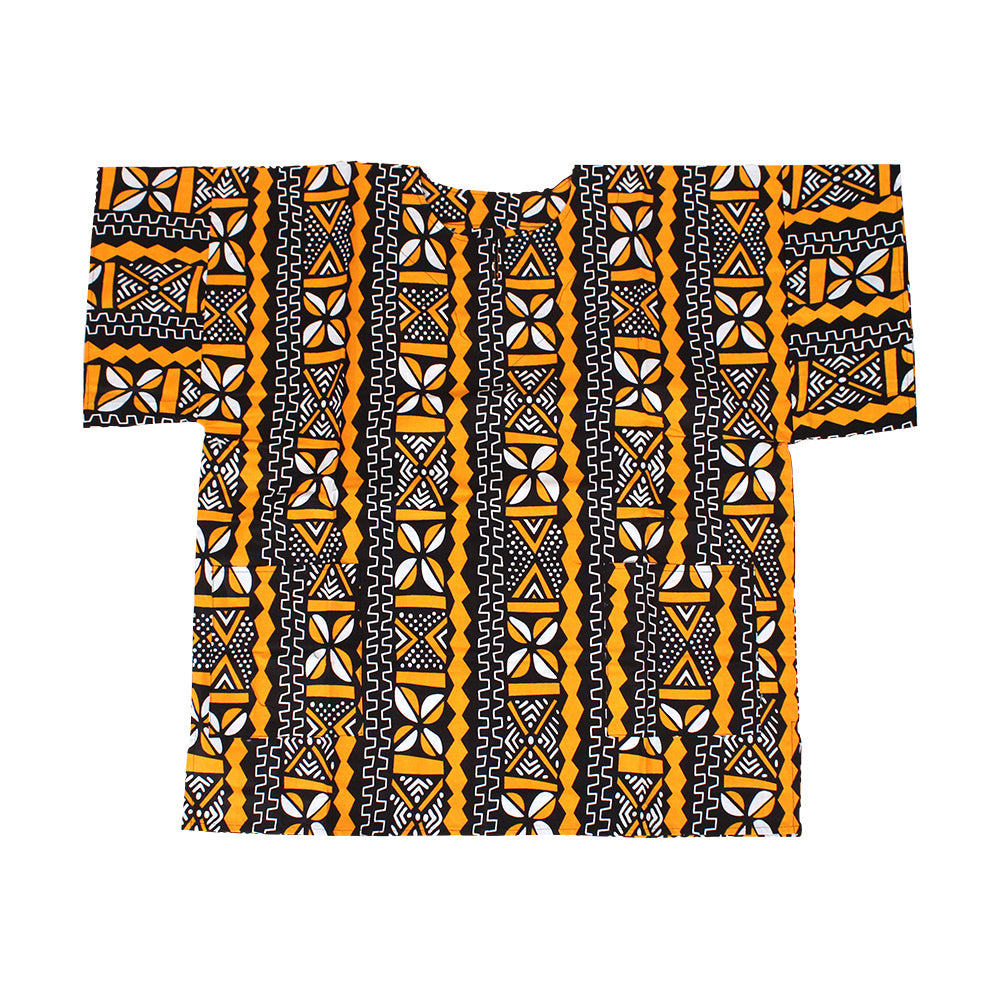 African Print Dashiki - Style E - Plus