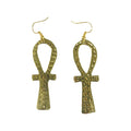 Ankh Earrings - Gold