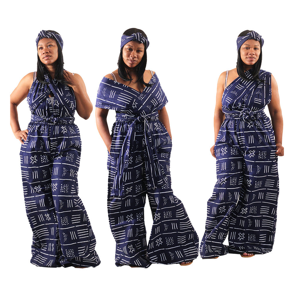 African Print Infinity Jumpsuit - Style A