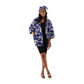 African Print Short Kimono - Style A