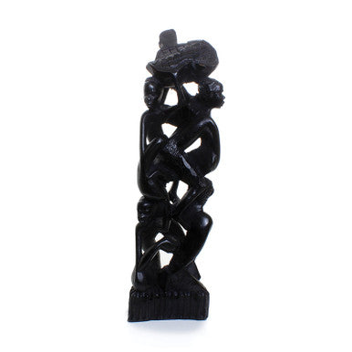 Ebony Family Tree Carving - LG