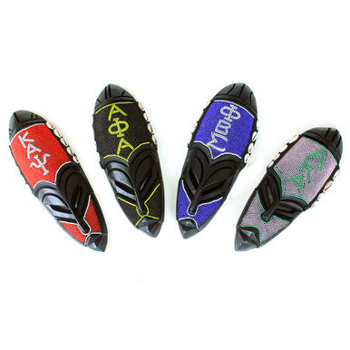 Fraternity/Sorority Beaded Fang Mask - AKA