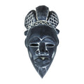 Black & White Wooden African Mask