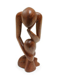 Senegal Thinker Statue - Brown (7-8")