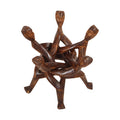 Five Headed Unity Carving: Brown