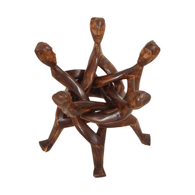Five Headed Unity Carving: Brown