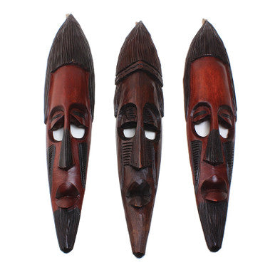 African Hanging Mask - 18"