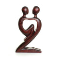 Abstract Lovers Carving 8"
