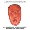 DAMAGED Brown Leather Large Mask Purse