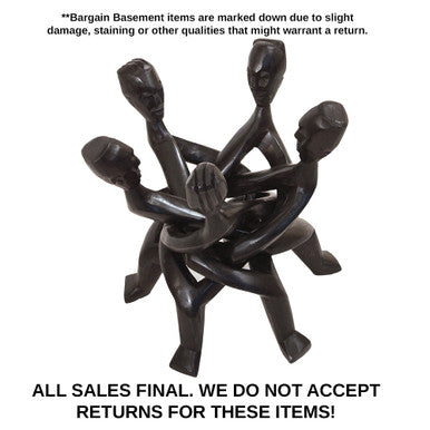 DAMAGED Five Headed Unity Carving: Black