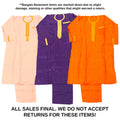 3 ASSORTED Long Embroidered Men's Brocade Pant Set