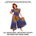 Damaged - Blue Sun Collared Palazzo Jumpsuit
