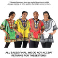 Bargain Set of 6 Plus-sized Dashikis