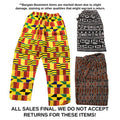 Bargain Set of 3 Wide-leg African Print Pants - ASSORTED
