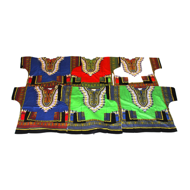 Bargain Set of 6 Free Size Dashikis - ASSORTED