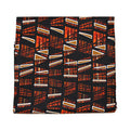 Bargain Black/Orange Ankara Print Fabric - 6 Yards