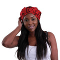 Burgundy Mud Print Head Wrap