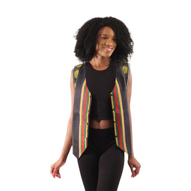 Kente Print Vest - Style #2