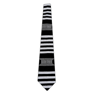 Ashanti Necktie: Black & White