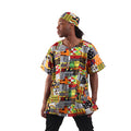 Afrocentric Patchwork Dashiki & Cap
