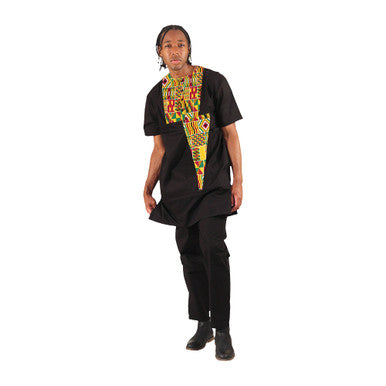 African Print Patchwork Pants Set - Style A - 2X