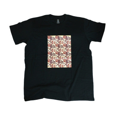Native Burgundy Print T-Shirt - Military Green - LG