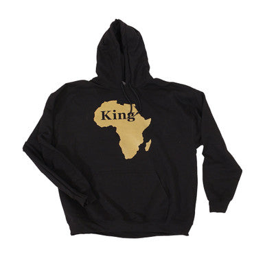 Black King Hoodie - Black - 2X