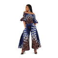 Blue Sun Off-Shoulder Jumpsuit
