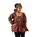 African Culture Print Umbrella Top