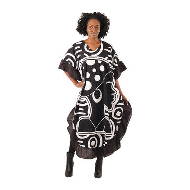 Black & White Afrocentric Dress