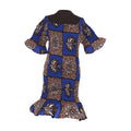 African Print Short Elastic Dress