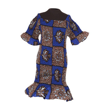 African Print Short Elastic Dress