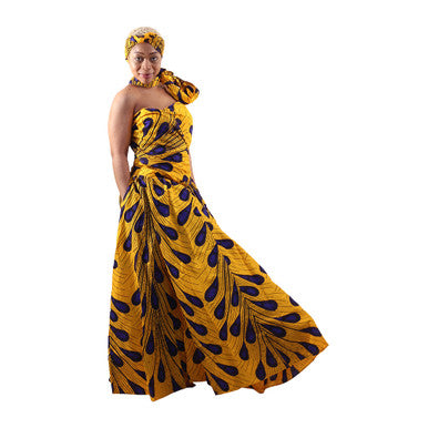 Ankara Print Infinity Dress - Style A