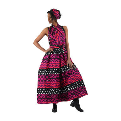 African Print Infinity Jumpsuit - Style A
