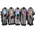 Set Of 5 Mud Print Frill Kaftans