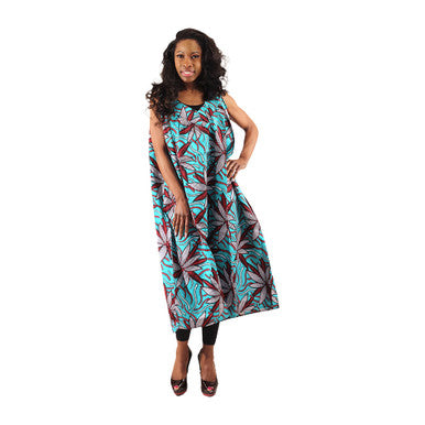 African Print Short Dress - Style A