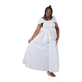Pure White Off-Shoulder Infinity Dress