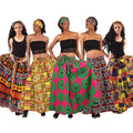 Set of 5 Bold Ankara Print Long Skirts