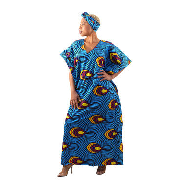 Ankara Print Kaftan - Style A