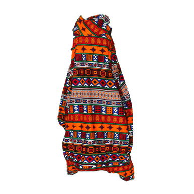 Big Ankara Print Zip Jumpsuit - Style A