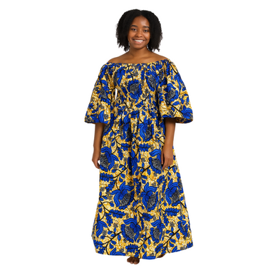 Ankara Print Smocked Top Dress [old] - ONE SIZE