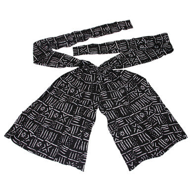 Black & White Mud Print Infinity Palazzo Pants