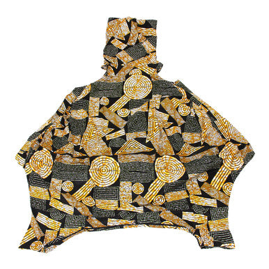Black & Gold Cowl Neck Jumpsuit
