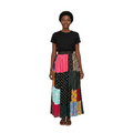 Ankara Print Patchwork Long Skirt - ASSORTED