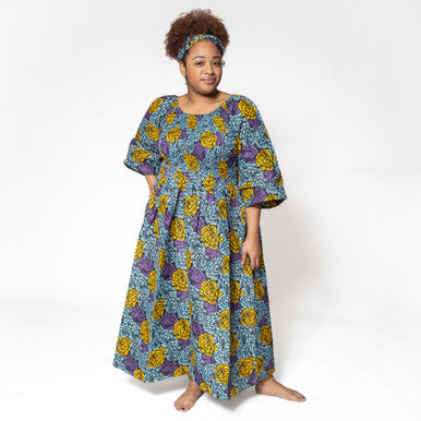 Ankara Print Smocked Top Dress - ONE SIZE - Style A