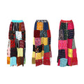 Set of 3 Patchwork Ankara Print Long Skirts - ASSORTED