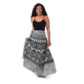 Animal Wrap Skirt: Black & White
