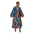 African Print Wrap Dress - A