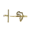 Brass Africa Map Outline Bracelet